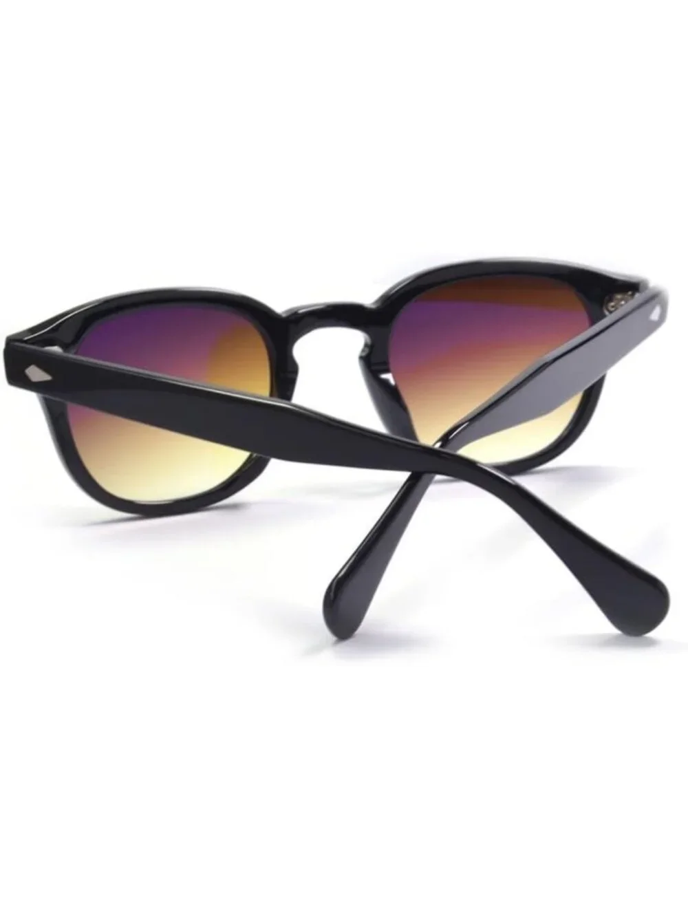 Men's Retro Round Handmade Sunglasses with UV400 Protection - Stylish & Durable